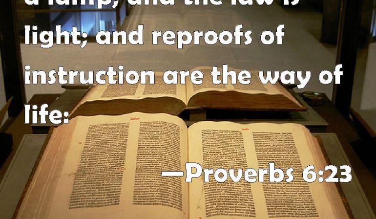 Scripture Memory Verse Proverbs 6:23