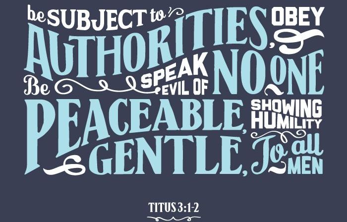 Sunday Sermon Titus 3  1-4 (7-15-2018)