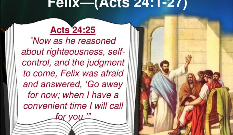 Acts 24:1-27 Sunday Teaching (1-19-25) Pastor Greg Tyra